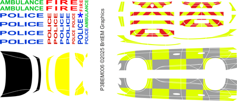 🇬🇧 Emergency Services Decal for Peugeot 308 SW (P5) Models